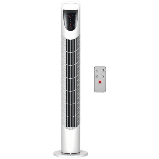 Ventilatore a Colonna Rolipo 40W 3 Velocità Oscillante Telecomando Timer