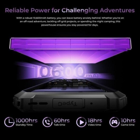 Oukitel G7 4G 8GB 256GB 6.5" Morado