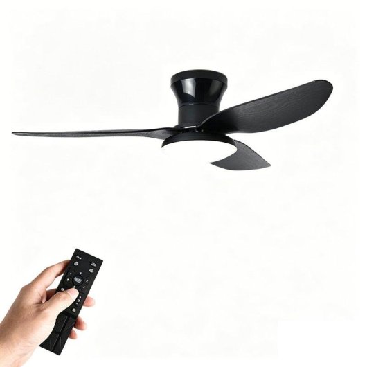 Deckenventilator mit Licht Autrucker 40" 3 Flügel Reversibel 6 Stufen Fernbedienung LED
