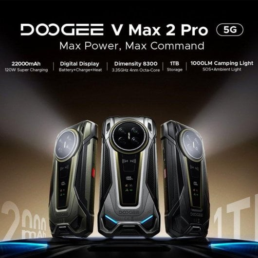 Doogee V Max 2 Pro 5G 16GB 1TB 6.78" Gris