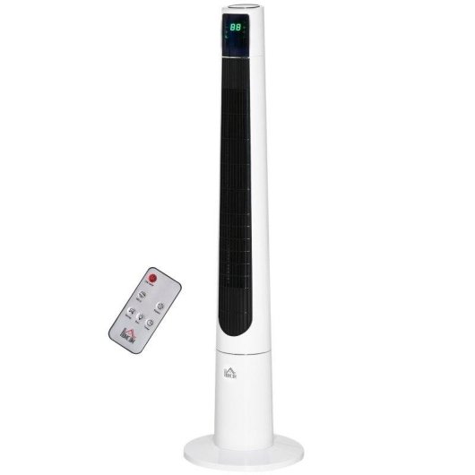 Ventilatore a Colonna Rolipo 50W 3 Velocità 3 Modalità Silenzioso Telecomando Oscillazione 40°