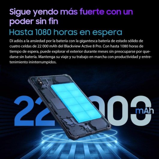 Tablet Blackview Active 8 Pro 4G 10,36" 8GB 256GB Negra