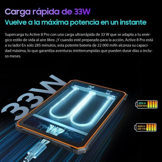 Tablet Blackview Active 8 Pro 4G 10,36" 8GB 256GB Negra