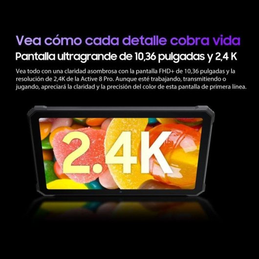 Tablet Blackview Active 8 Pro 4G 10,36" 8GB 256GB Negra