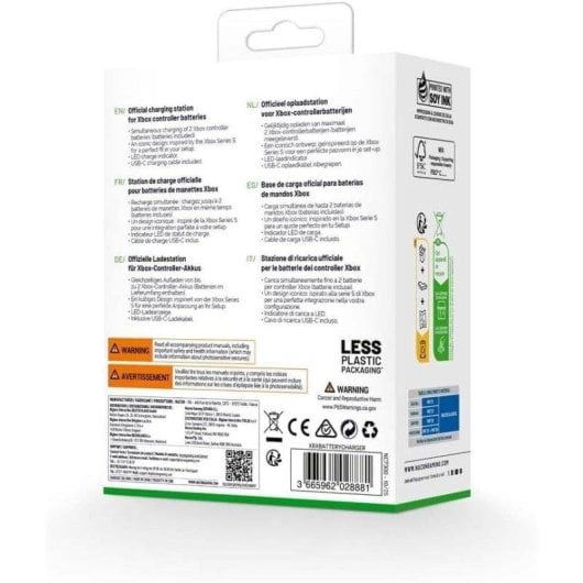 Cargador Nacon para Mandos Xbox con Dos Baterías Externas Oficiales