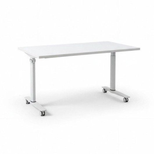 Mesa Spacio FlexiMove Plegable y Volteable 1600x600x755mm Blanco Mate