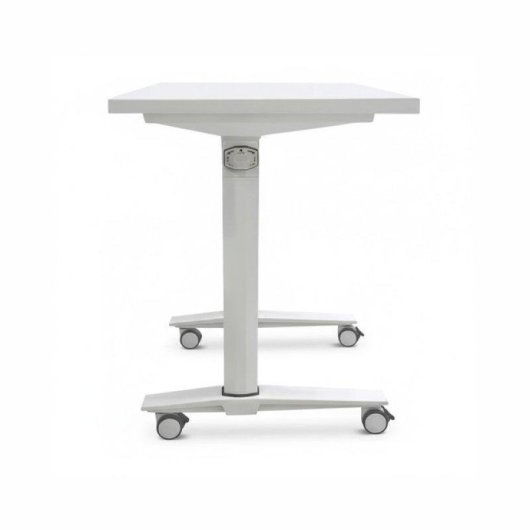 Mesa Spacio FlexiMove Plegable y Volteable 1400x800mm Blanco Mate con Ruedas