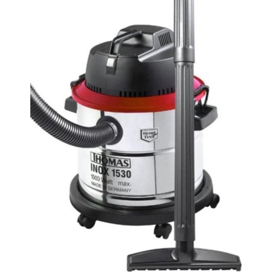 Aspiradora de tambor Thomas Inox 1530 1500 W seca y húmeda con bolsa 30 L negro y acero