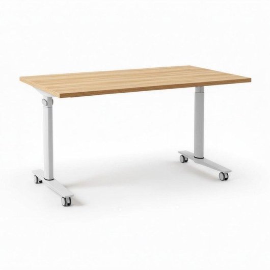 Mesa Escritorio Spacio FlexiMove Plegable Volteable Oficina 1400x800mm Roble Stella
