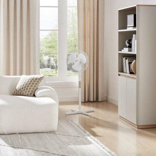 Standventilator Oceanic 45W 41cm 3 Stufen Oszillierend Neigbarer Kopf Weiß