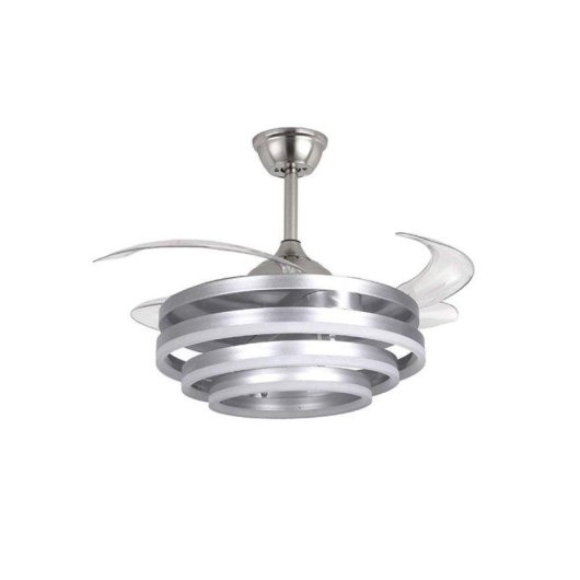 Ventilador de Techo con Luz Bel Air Sfera 72W 108cm 6 Velocidades Motor DC Aspas Retráctiles Mando