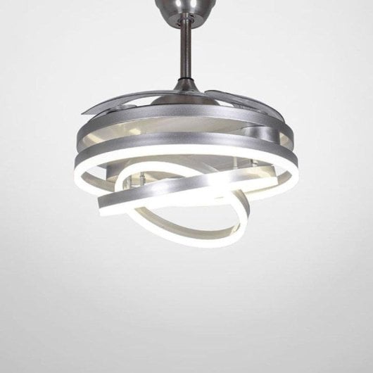 Ventilador de Techo con Luz Bel Air Sfera 72W 108cm 6 Velocidades Motor DC Aspas Retráctiles Mando