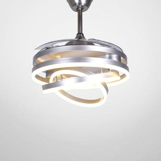 Ventilador de Techo con Luz Bel Air Sfera 72W 108cm 6 Velocidades Motor DC Aspas Retráctiles Mando