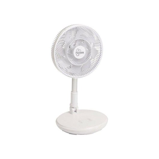 Tischventilator Klappbar Farelek Orikaz 15W Weiß Leise mit Fernbedienung