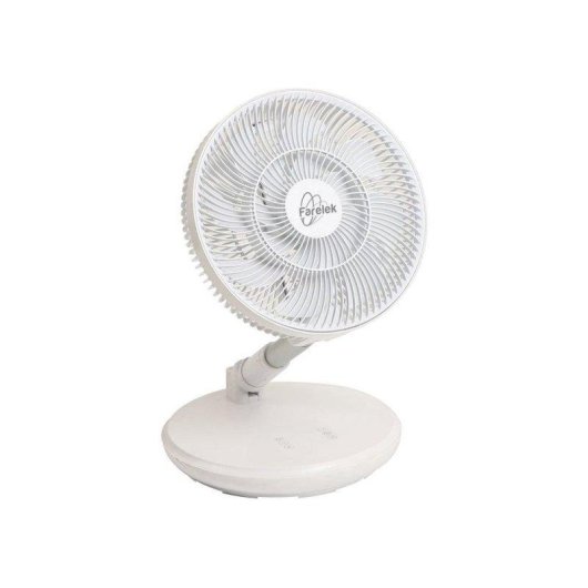 Tischventilator Klappbar Farelek Orikaz 15W Weiß Leise mit Fernbedienung