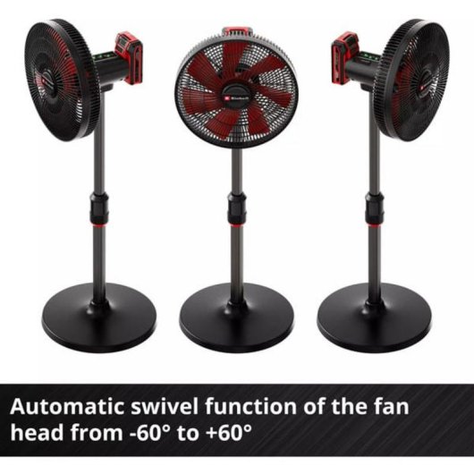 Ventilador de Pie Inalámbrico Einhell GE-CF 18/320 P Li-Solo 4 Velocidades Oscilante Temporizador