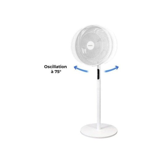 Ventilador de Pie Oceanic 2 en 1 45W 40cm 3 Velocidades Altura Regulable con Mando