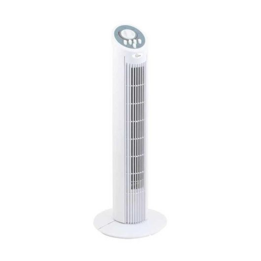 Ventilador Torre Farelek Dakota 50W 3 Velocidades Oscilante Temporizador 74cm Blanco