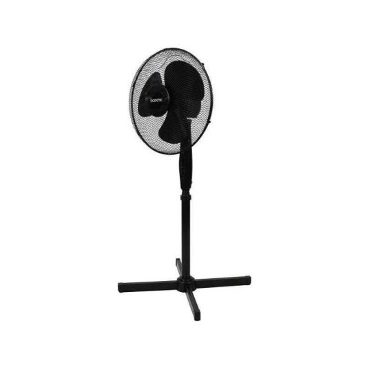 Ventilateur sur Pied Oceanic 45W 41cm 3 Vitesses Oscillation Tête Inclinable Noir