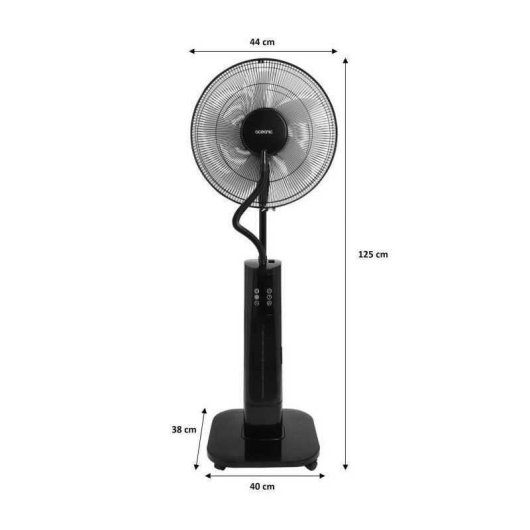 Standventilator mit Vernebler Oceanic OCEAVB70B1 70W 44cm 3 Stufen Fernbedienung Timer Oszillation 80°