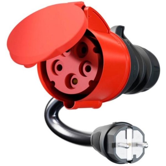 Adaptador go-e CH-04-02 1 toma 16 A IP55 para carga interior con cable 0,3 m