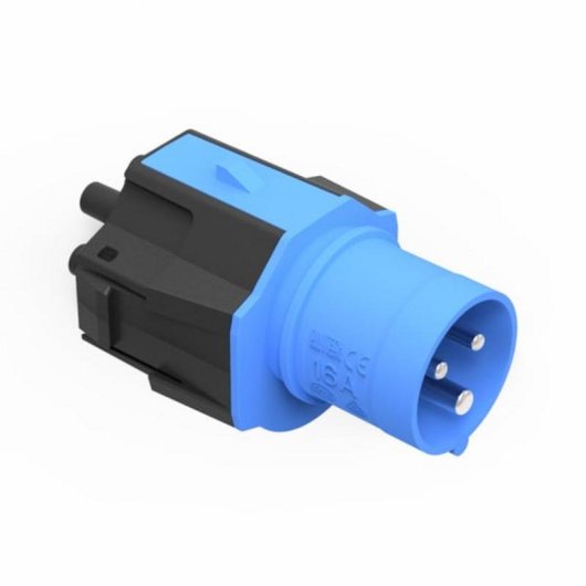 Adaptador de enchufe NRGkick 16A 3 polos azul para carga de vehículos eléctricos