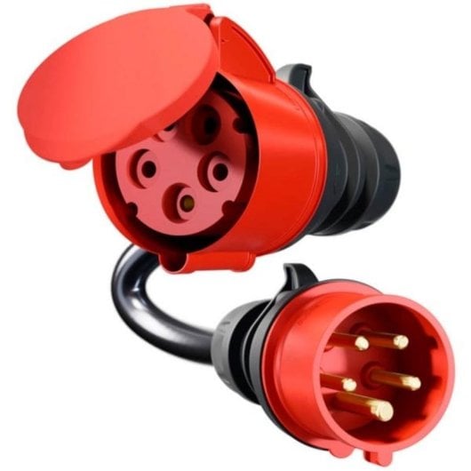 Adattatore go-e per Gemini flex 22 kW, CEE rosso trifase 32A a 16A