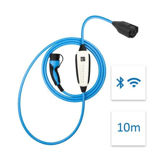 Cable de Carga NRGkick Pure Type 2 22 kW 10 m Azul