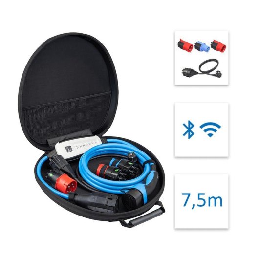 Cargador de baterías para vehículos NRGkick Set Optimal Type 2 22 kW 32 A 7,5 m