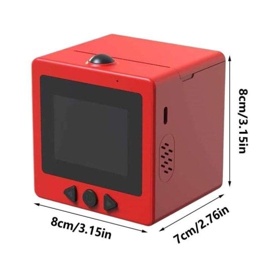Impressora Térmica Mini Portátil Bluetooth WiFi Klack AI Printer Vermelha com Voz