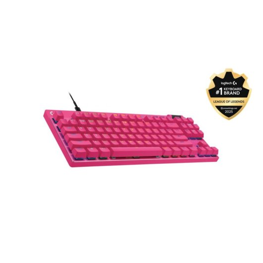 Clavier Logitech G PRO X TKL magnétique rapide RGB QWERTZ allemand rose