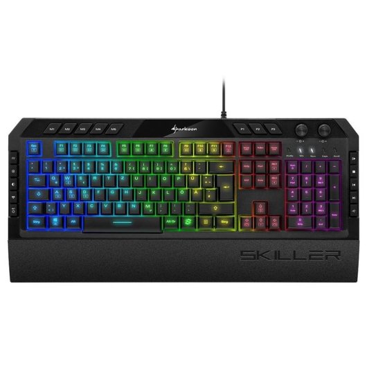 Tastatur Sharkoon Skiller SGK5 mechanisch RGB anpassbar QWERTZ deutsch
