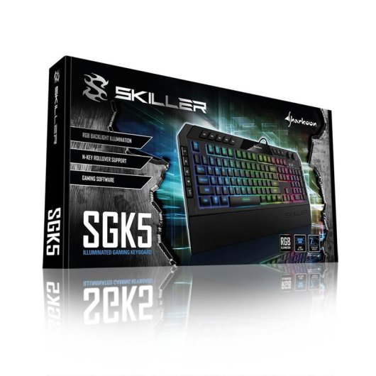 Tastatur Sharkoon Skiller SGK5 mechanisch RGB anpassbar QWERTZ deutsch