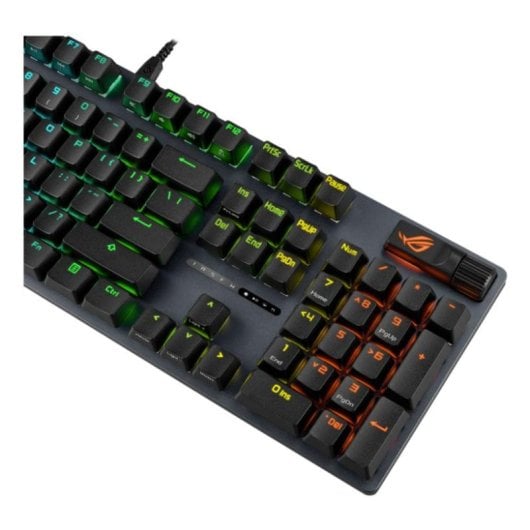 Teclado ASUS ROG Strix Scope II X mecánico con switches ROG NX Snow y RGB Swiss