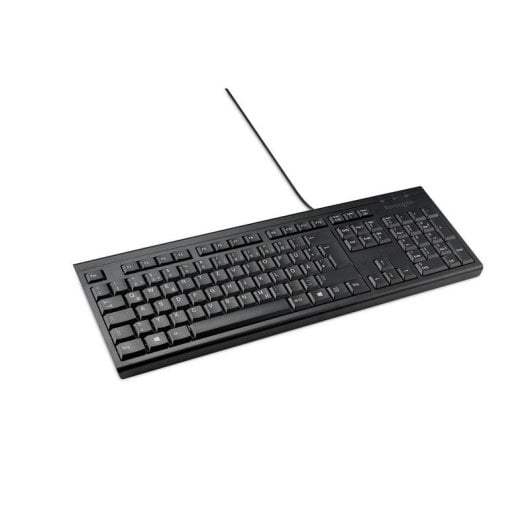Teclado Kensington KB100 EQ membrana completo con cable USB alemán negro