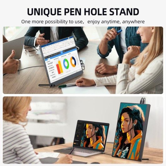 Monitor Uperfect 15,6" FullHD IPS HDMI Type-C VESA HDR Lautsprecher
