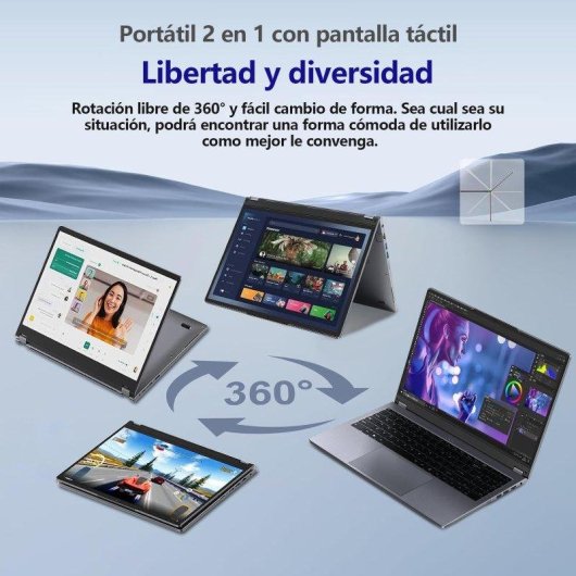 Portátil INTECHNE UL156 15.6" AMD Ryzen 3 3200U 16GB 512GB SSD Radeon Windows 11