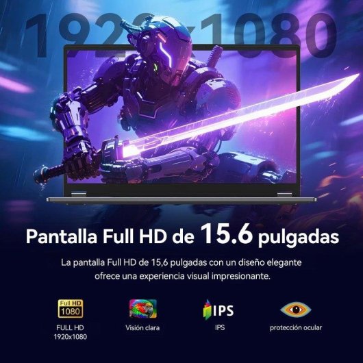 Portátil INTECHNE UL1561 15.6" AMD Ryzen 5 7430U 16GB 512GB SSD Radeon Vega 7 Windows 11 Pro