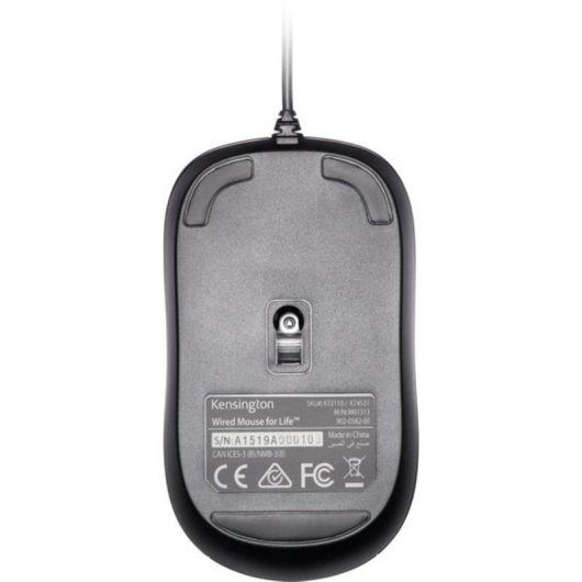 Ratón Kensington ValuMouse con cable USB 1000 DPI negro ambidiestro 3 botones