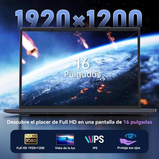 Portátil INTECHNE 16.1" Intel Core i5-8210Y 16GB 512GB SSD Intel UHD 617 Windows 11 Pro