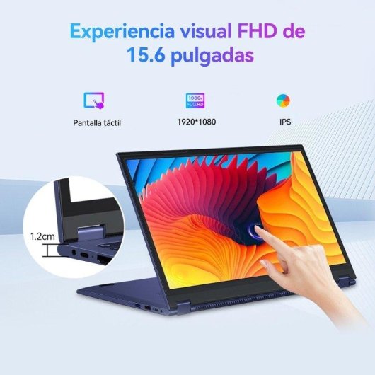 Portátil INTECHNE UCC-UL156 15,6" Intel Core m3-8100Y 16 GB UHD Graphics 615 512 GB SSD Windows 11 Pro convertible 360°