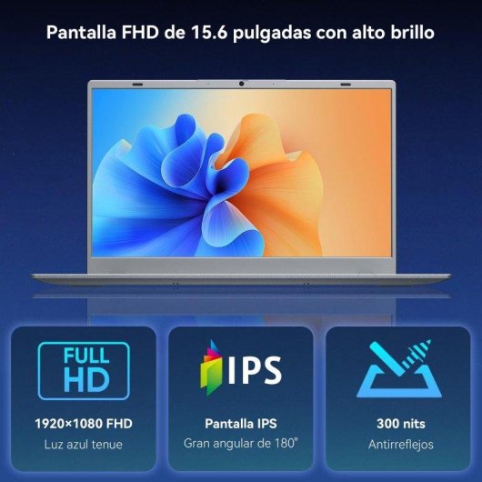 Portátil INTECHNE NCS2154 15.6" Intel Pentium Gold 6500Y 16GB 512GB SSD UHD Graphics 615 Windows 11 Pro