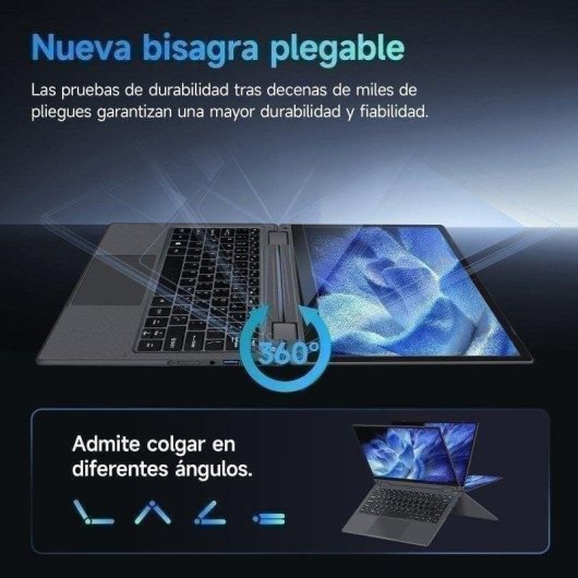 Portátil INTECHNE 11,6" Intel Core 6500Y 8GB 256GB SSD UHD 615 Windows 11 Pro