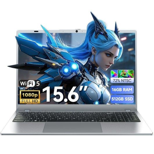 Portátil INTECHNE NCS2154 15,6" Intel Pentium Gold 6500Y 16GB UHD Graphics 615 512GB SSD Windows 11 Pro pantalla Full HD