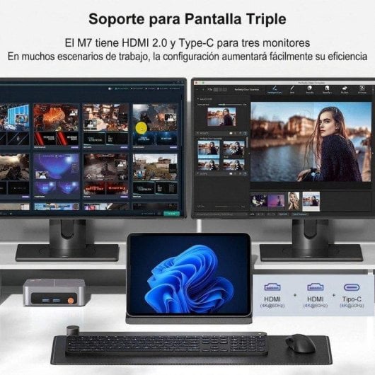 Mini PC Ninkear M7 AMD Ryzen 5 7430U/16GB/512GB SSD/AMD Radeon/Windows 11
