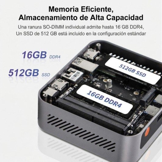 Mini PC Ninkear M7 AMD Ryzen 5 7430U/16GB/512GB SSD/AMD Radeon/Windows 11