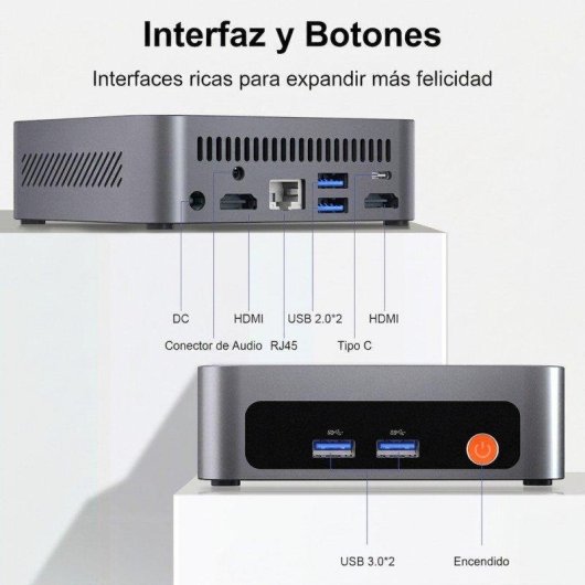 Mini PC Ninkear M7 AMD Ryzen 5 7430U/16GB/512GB SSD/AMD Radeon/Windows 11