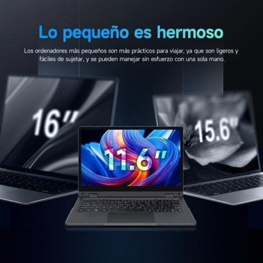 Portátil Conversível INTECHNE 11,6" Intel Core 6500Y 8GB Windows 11 Pro 256GB SSD UHD 615 ultraleve