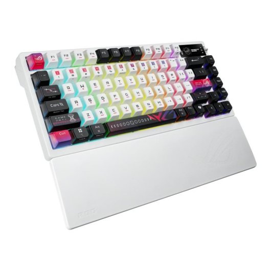 Teclado ASUS ROG Azoth X mecánico intercambiable en caliente 75% Swiss RGB OLED