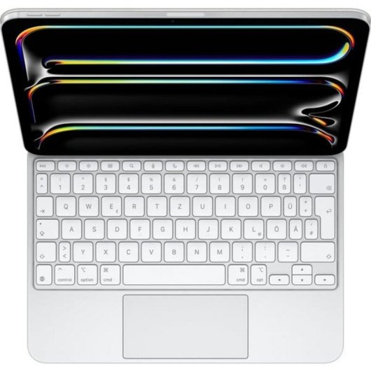 Apple Magic Keyboard kabellose weiße QWERTZ deutsche Tastatur mit Trackpad